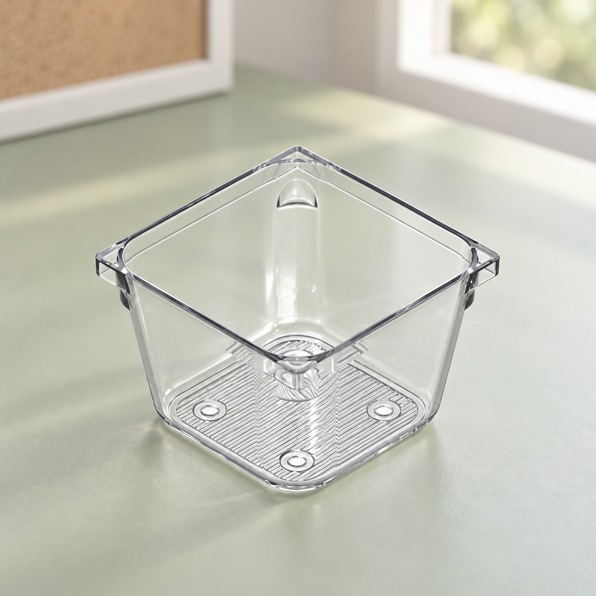 Detail eines enthaltenen Artikels aus: Schubladen-Organizer, 8er-Set, je 7,6 × 7,6 cm. Die Hauptansicht zeigt das vollständige Set.