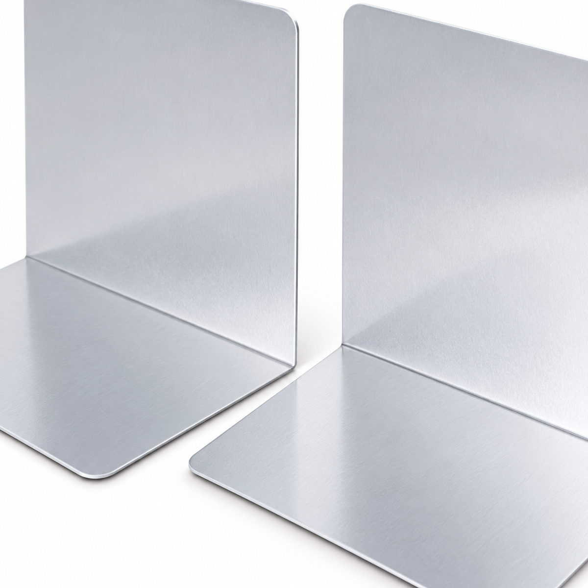 Ansicht 6: Buchstützen in Silber.