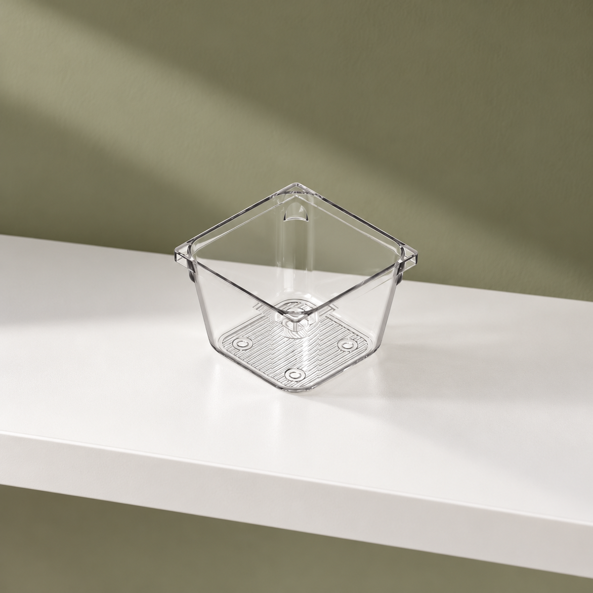 Detail eines enthaltenen Artikels aus: Schubladen-Organizer, 8er-Set, je 7,6 × 7,6 cm. Die Hauptansicht zeigt das vollständige Set.