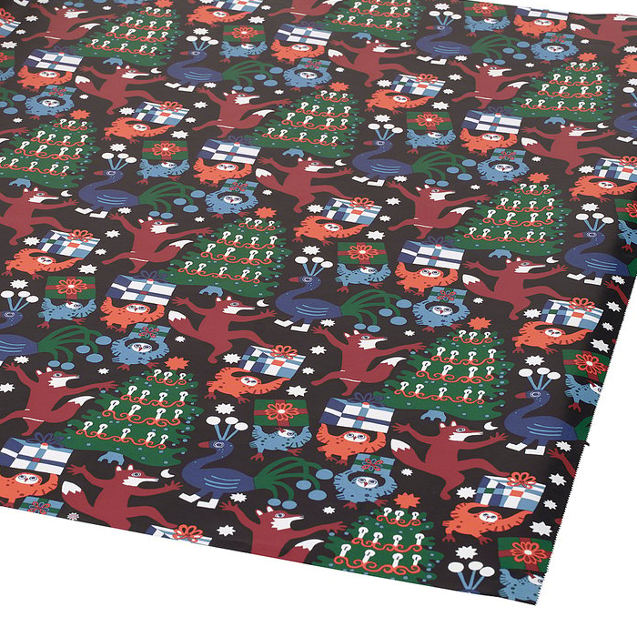 Detail eines enthaltenen Artikels aus: Weihnachts-Geschenkpapier, 6 Rollen à 3 m. Die Hauptansicht zeigt das vollständige Set.