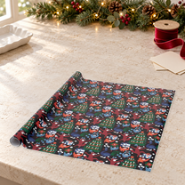 Detail eines enthaltenen Artikels aus: Weihnachts-Geschenkpapier, 6 Rollen à 3 m. Die Hauptansicht zeigt das vollständige Set.