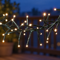 Ansicht 7: LED-Clusterlichterkette mit grünem Kabel.