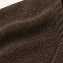Strickcardigan mit V-Ausschnitt und vier Knöpfen, Braun, Detail- oder Anwendungsansicht 4