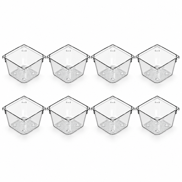 Schubladen-Organizer im 8er-Set, Transparent